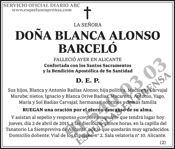 Blanca Alonso Barceló